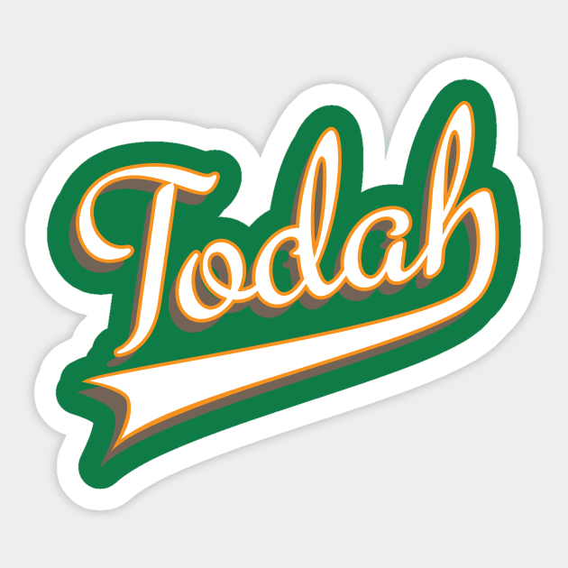 Todah Sticker by brandonlee